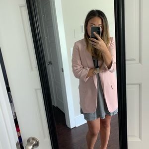 Blush pink blazer